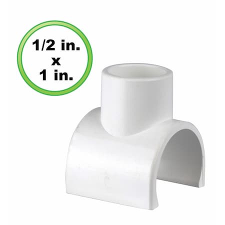 Circo Innovations 0.5 x 1 in. PVC Pipe Clip Tee 83-F
